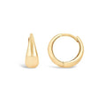 LOZRUNVE 925 Sterling Silver 14k 18k 24k Gold Plated Simple Design Mini Scoop Huggie Hoop Earring Jewelry Wholesale