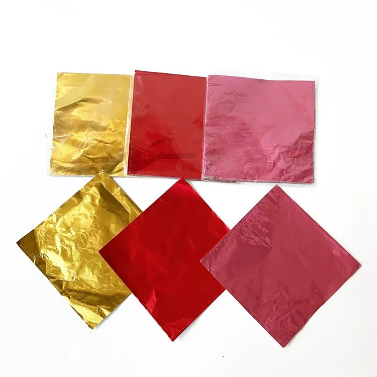 Foil Candy Chocolate Wrap Sheets Aluminum Foil Laminated Burrito Burger Wrapping Paper Foil