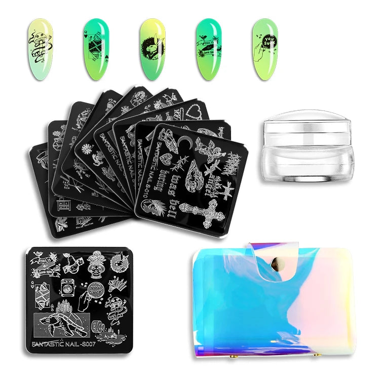 Animal Image Template Manicure Design Flower Image Transfer Nail Art Stamping Plate