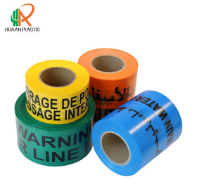 Waterproof Tear-Resistant Underground Warning Barrier Tape Non-Adhesive PE with Durable Printing Hazard Cautions