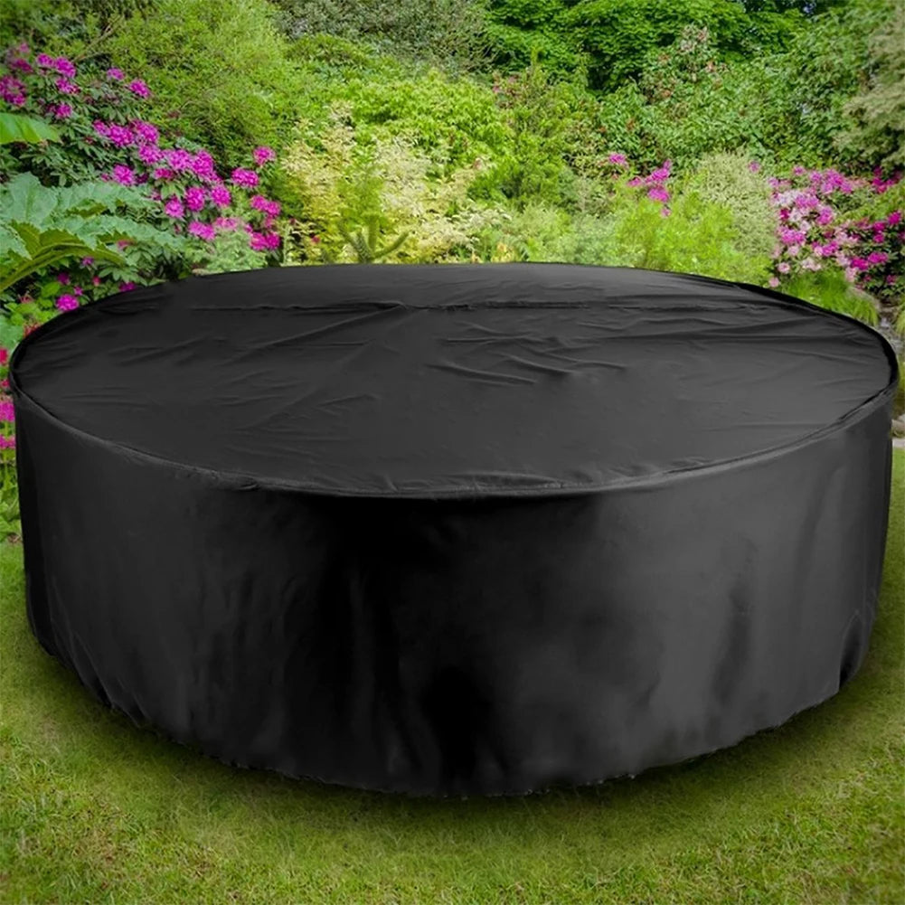 Factory Price Table Chair Set Dust Cover 280x110cm Outdoor Garden Patio Large Round Waterproof Furniture Cover