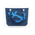 Custom Women Beach Waterproof Unbreakable Tote Bags Summer EVA Plastic Large Fashion with Holes Custom Logo