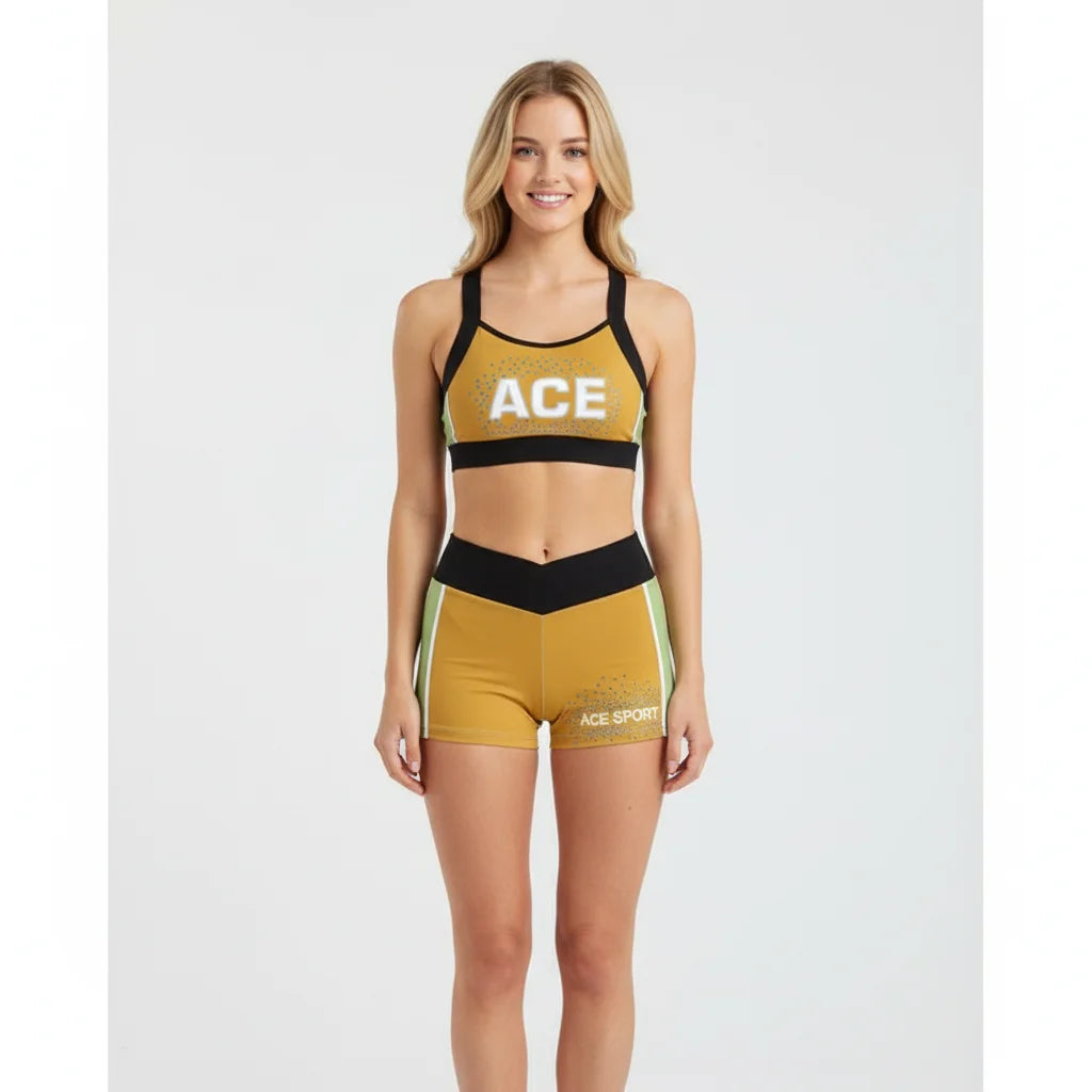 Girls Kid Cheerleaders Dance Training Custom Set Custom Cheer Dance Crop Top Costumes for Girls OEM Girls Show Dance Wear