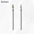 HYTOOS Cone Diamond Burr Nail Drill Bits Rotary Russian Cuticle Bit Electric Manicure Drill Tool Nails Accessories