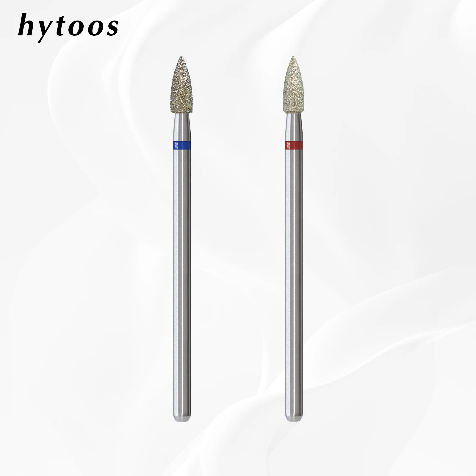 HYTOOS Cone Diamond Burr Nail Drill Bits Rotary Russian Cuticle Bit Electric Manicure Drill Tool Nails Accessories