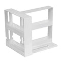 Multi-Function Double Tier PP Plastic Rotating Standing Non-Folding Kitchen Spice Rack Organizer with Eco-Friendly Design