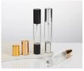 In Stock 10ml Dual End Amber Glass Cosmetic Bottle Empty Perfume Sprayer Pump with Roll for Essential Oil Face Cream