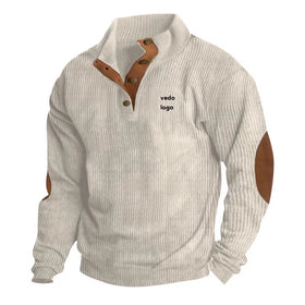 Sweatshirt US Size Custom Logo 50% Cotton Pullover Sportswear Leisure Outdoor Jacket Fitness Workout Clothing Men Sweatshirt