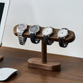 Luxury Solid Wood Rectangle Watch Jewelry Display Stand with Recycled Material Multifunction for Bracelet Necklace Watch Storage
