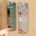 Home Storage Wall Mounted Plastic Bag Holder Transparent Durable Plastic Socks Underwear Storage Box Garbage Bag Dispenser