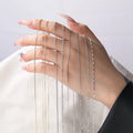 Customized Cheap Price Wholesale 18K Gold Necklace Link Chains Minimalist 925 Sterling Silver Figaro Chains for Women