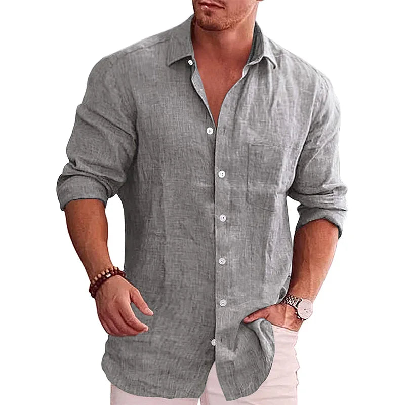 New Arrival Top Fashion Full Sleeve Button up Shirt for Men Wedding Party Regular Fit Shirt High End Formal Work Shirt