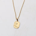 Joolim Jewelry 18K Gold Plated Figure Pendant Necklace Stainless Steel Jewelry Wholesale Tarnish Free