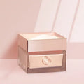 Cosmetic Clear Square Glass 30g 50g 100g Lotion Bottle with Pump Sprayer for Skin Care Cream and Cream Jar