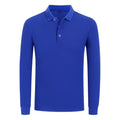 Wholesale Fashion Casual 210g 100% Polyester Quick Dry Solid Knitted Plain Dyed Long-Sleeved  POLO Shirts