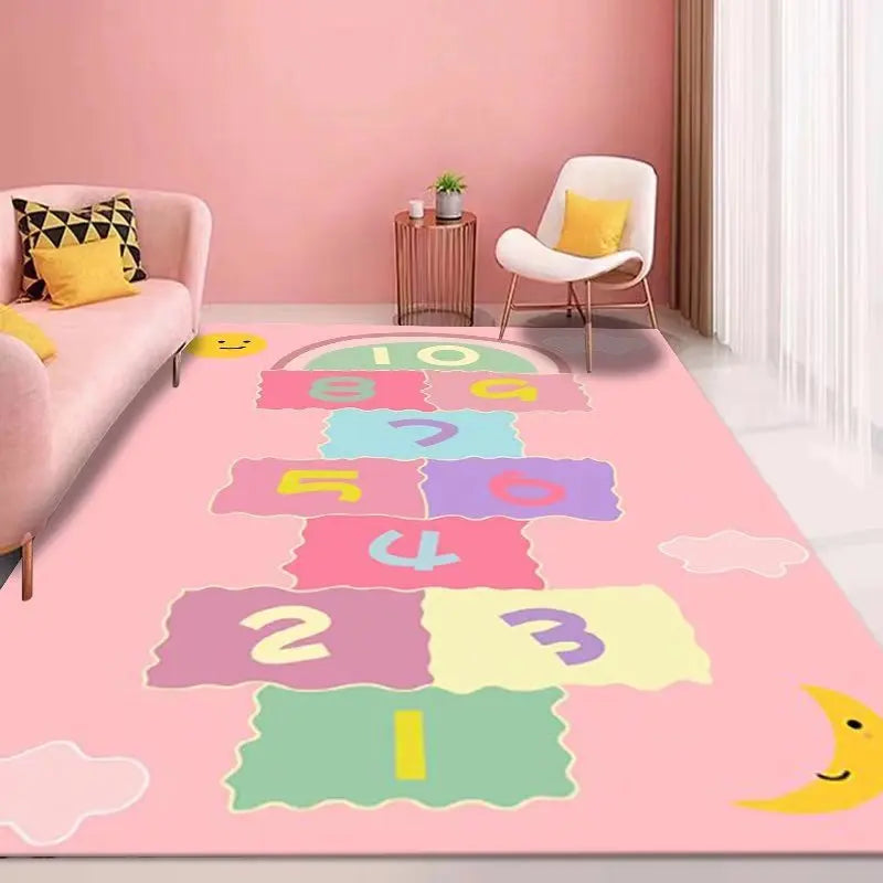 Custom Cheap 3d Printed Round Cute Bear Rug Kids Baby Waterproof Fluffy Bedroom Carpet Play Mat