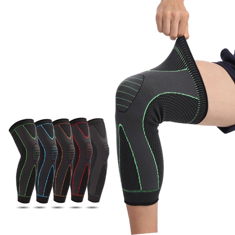 KS-2142# Full Leg Sleeves Long Compression Leg Sleeve Knee Sleeves Protect Leg Basketball Arthritis Cycling Sport Football
