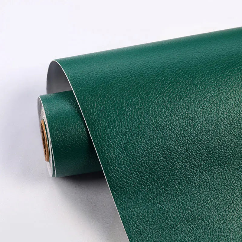 Self-Adhesive Litchi Pattern PVC Leather for Sofa Motorcycle Seat Repair and RenovationDifferent Colors Available