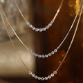 Ruyi Laser Holed Rose Cut Round 0.45ctw Stock Necklace VVS Lab Grown Real Diamond Necklace