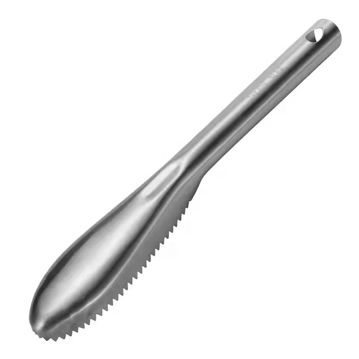 430/304 Stainless Steel Eco-Friendly Fish Scale Remover Fish Skin Brush Fish Scale Scraper Seafood Eating Tools Custom Logo