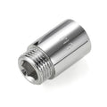 High Quality 20mm 1/2 Inch Painting Forged Silver Extension Fitting Female Male Brass Nipple Peifeng BR-16