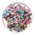 100pcs Mixed Polymer Clay Butterfly Slices Decor Polymer Hot Clay Sprinkles for Crafts Making DIY Slime Filling Accessories