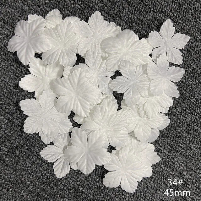 2cm-6cm Popular White Flower Petal Customizable Headband Satin Flowers for Decoration Wedding DIY Craft Flower