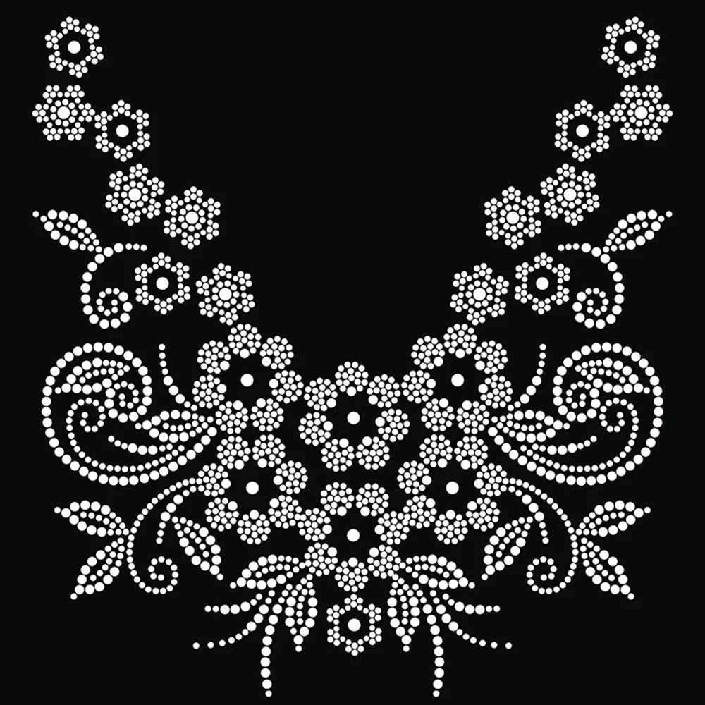 Wholesale Master Design Rhinestone Transfer Patterns Rhinestone Crystal Heat Transfer for T-shirt