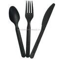 EcoNewLeaf OEM Cheap Price Bio Degradable Cutlery Compostable Disposable Utensils Black Biodegradable CPLA Corn Starch Plastic