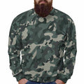 Print on Demand Custom Logo 100% Polyester  Crew Neck Knitted Pullover Oversized Full Print Men's Pullover Hoodie