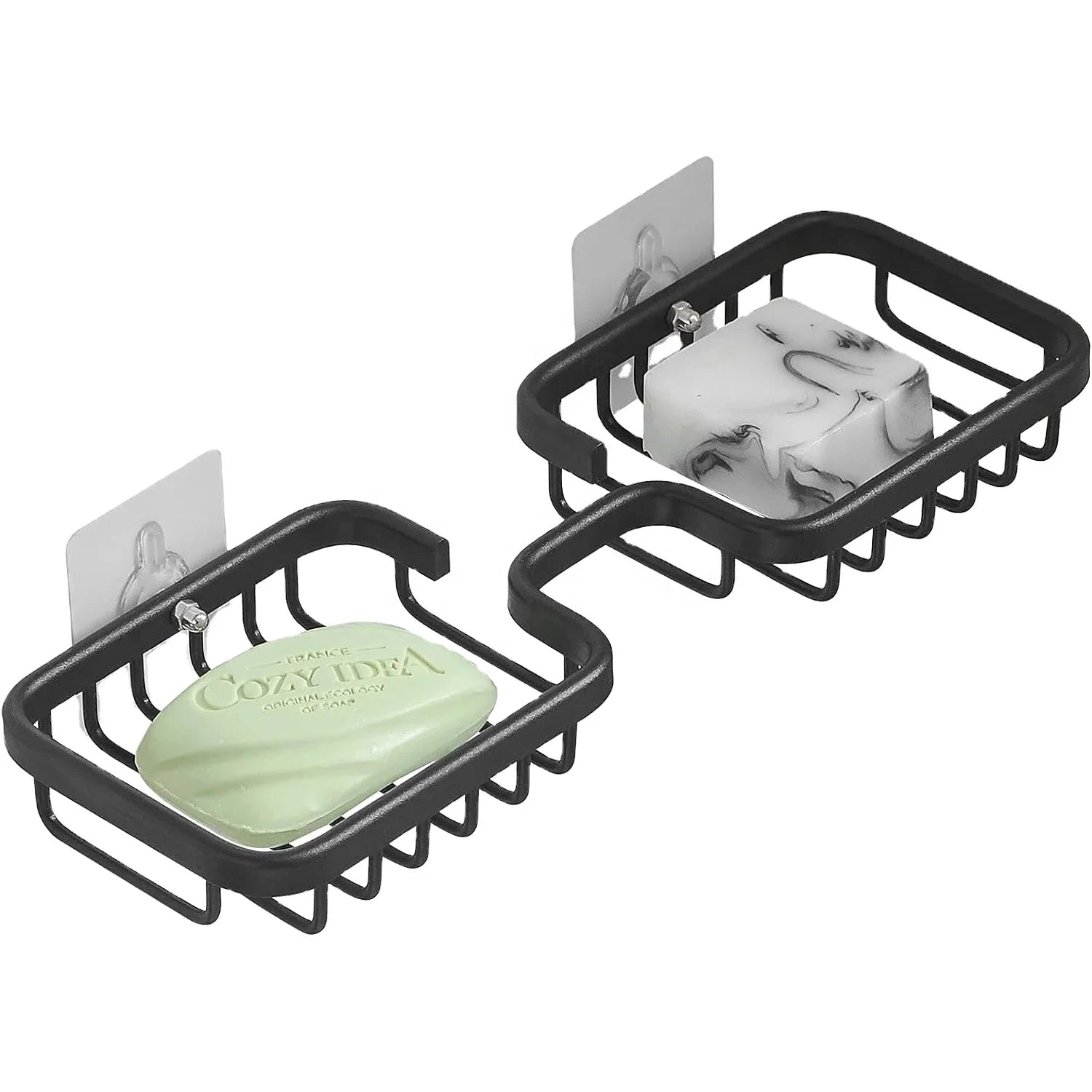 Punching Free Stainless Steel bar Soap Holder for Shower Rust-proof Self Draining Soap Dish