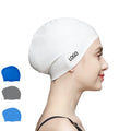 GD Custom Logo Silicone Swimming Caps Waterproof Dreadlocks Long Hair Cover for Women