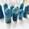 Wholesale Natural Crystal Stone Blue Fluorite Quartz Crystal Point Tower