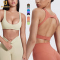 High Quality Custom Logo Running Sport Bra Top Cross Back Sportswear Women Gym Fitness Wear Yoga Tops Sports Bra