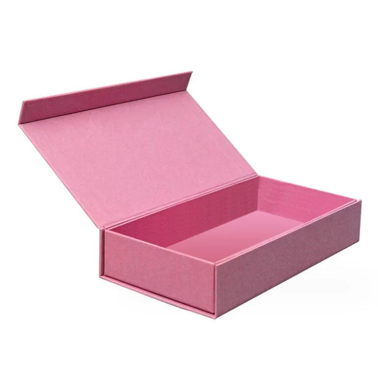 Custom Luxury Black Fold Rigid Paper Box Gift Packaging with Magnetic Flap Cosmetic Box