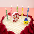 Wholesale Dia 8mm  Colorful Spiral Smokeless Birthday Candles for Parties