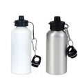 600ml White Sublimation Aluminium Water Bottle Direct Drinking Sports Cups with Two Tops Metal Blanks