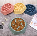 Pet Product Bone Plastic Pet Food Bowl Doggy Puppy Bowl Slow Feeder Dog Bowl