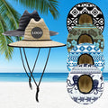 Sombrero Playero Summer Outdoor Sun Proof Ethnic Adjustable Fitted Lifeguard Straw Sun Hat