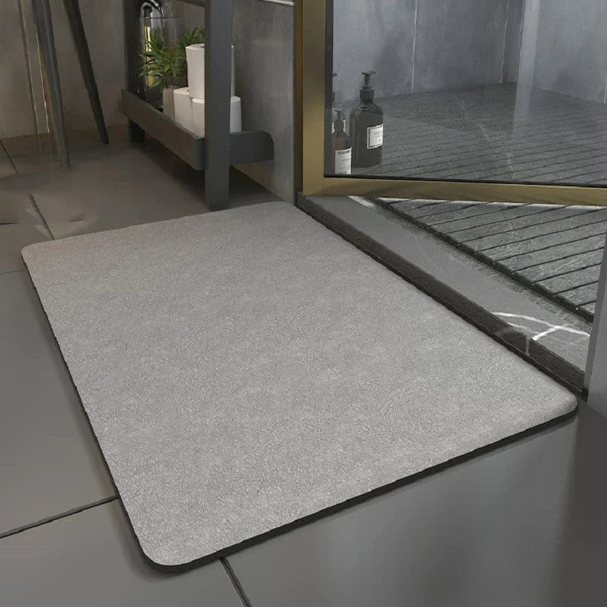 Modern Design Bathroom Rug Mats Water Absorbent Non-Slip Diatomite Bath Mat Rubber Machine Made Solid Used Bathroom Shower Room