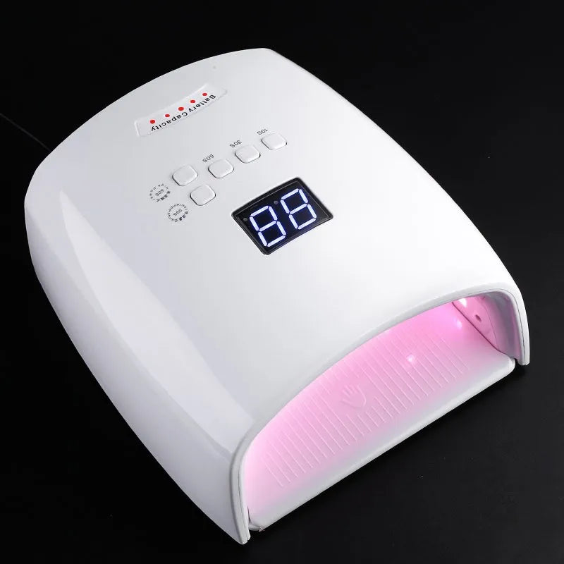 2022 New Private Commercial Integrated Portable Rechargeable Led Nail Lamp Fast Curing Plastic Salon Use Drying Nail Oil
