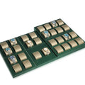 Fashion watches display stand design OEM leather watch display tray high grade PU watch display props