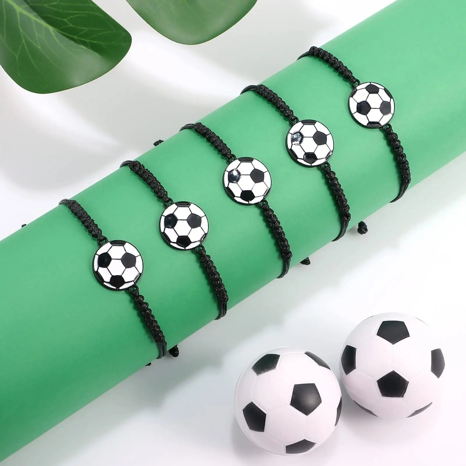 Drop Shipping Enamel Soccer Ball Charm Volleyball Football Baseball Softball Basketball Handmade Knots Friendship Bracelet