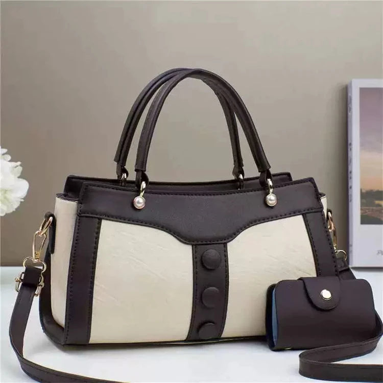 Orange Single Modern Luxury Tassel Simple Working Mini Women Hand Bag Set