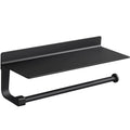 Modern Hotel Stainless Steel Nickel Wall-Mounted Toilet Paper Holder with Phone Shelf