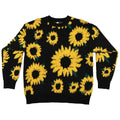 Custom Chenille Embroidery Sweater Factory Sunflower Jacquard Knitwear Manufacturer OEM Private Label Jumper