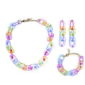 Europe and the United States Fashion Summer New Acrylic Jewelry Displays Set Acrylic Jewelry Hawaiian Jewelry Sets