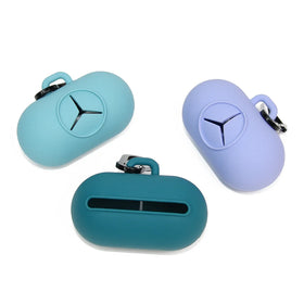Factory Wholesale Dog Waste Bag Dispenser Eco Friendly Silicone Waterproof Portable Poop Bag Holder for Leash All-Season