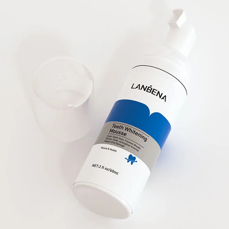 LANBENA Teeth Whitening Foam Wash Teeth Deep Cleansing Care Mint Teeth Whitening Mousse