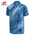 ZHOUKA Custom Sublimated Zip up Bowling T-shirt
